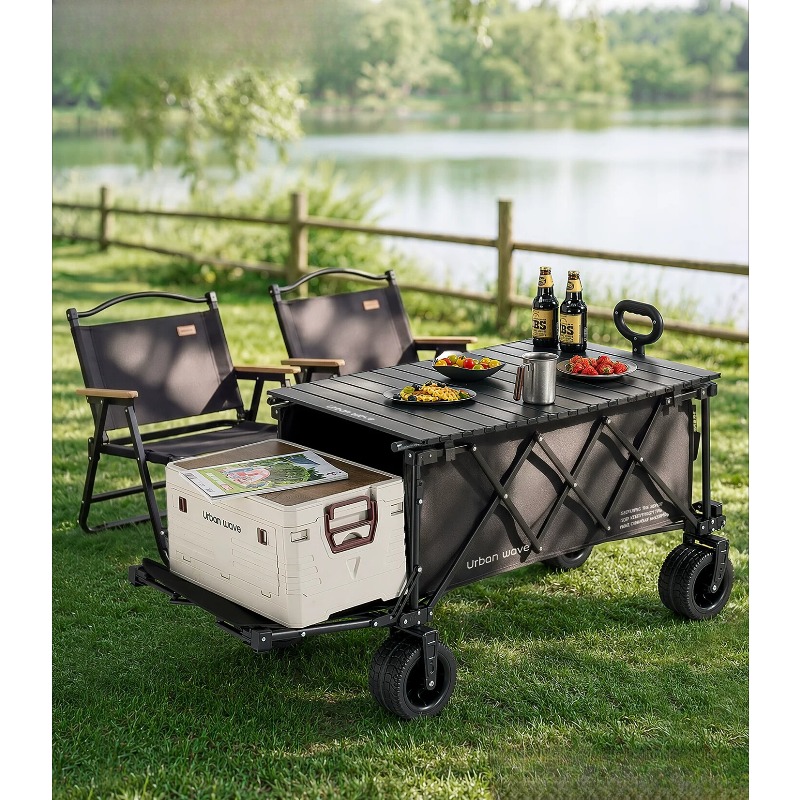 Outdoor Furniture Metal - Chariot de camping pliable, chariot de