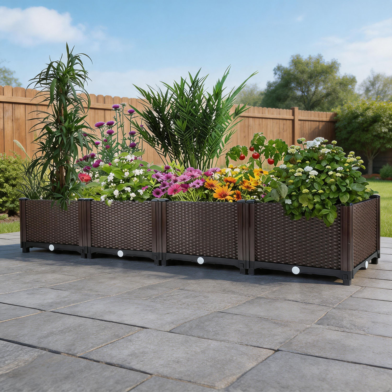 Outdoor Daybed Furniture - Bac de jardin surélevé auto-arrosant –