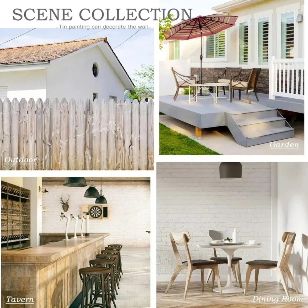 Panneau métallique rétro perso - Outdoor Furniture Metal avis et prix