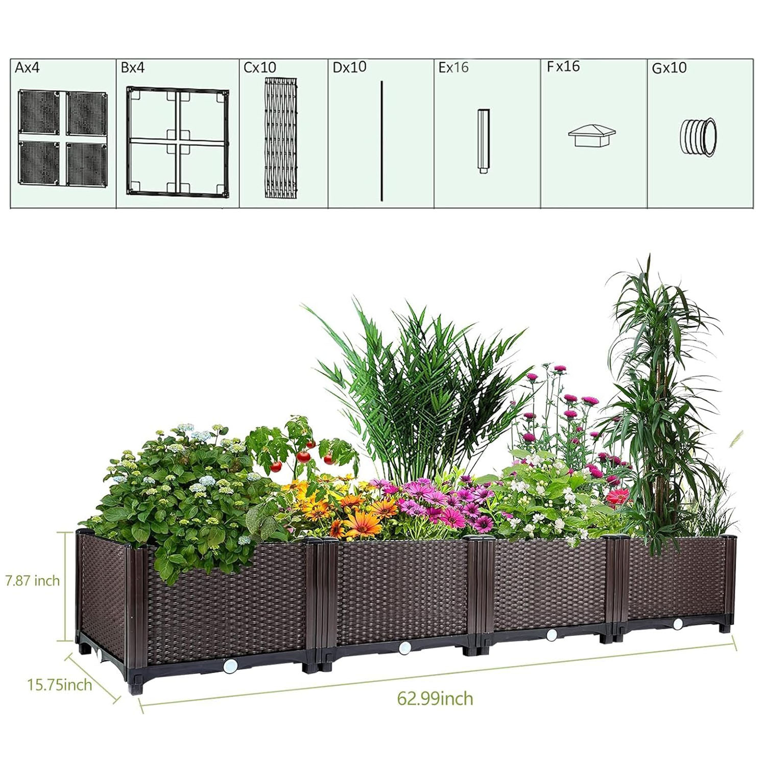 Bac de jardin surélevé auto-ar - Outdoor Daybed Furniture avis et prix