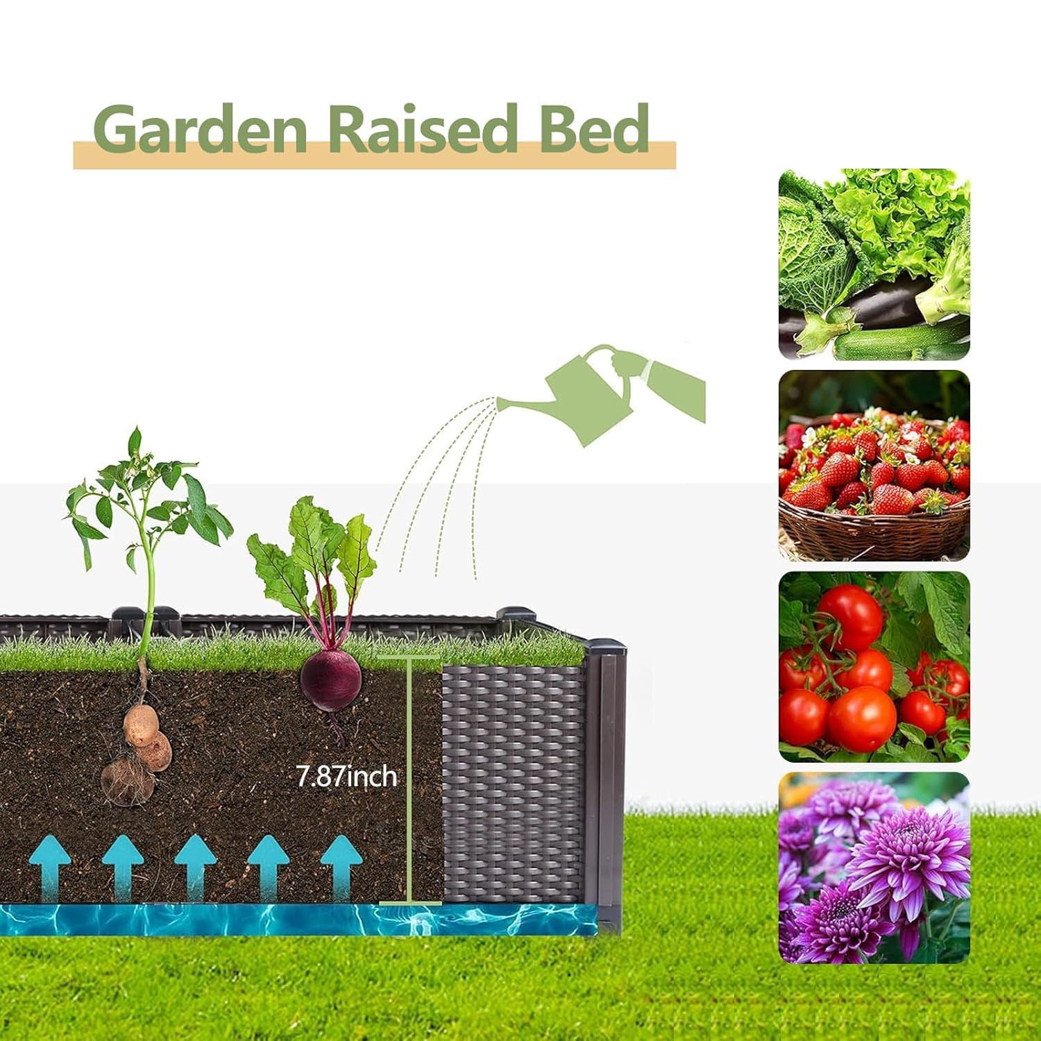 Bac de jardin surélevé auto-ar - Outdoor Daybed Furniture avis et prix