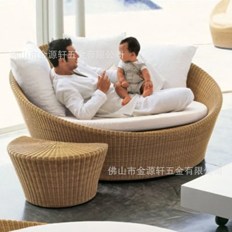 Lit de jour extérieur rond en  - Outdoor Daybed Furniture avis et prix